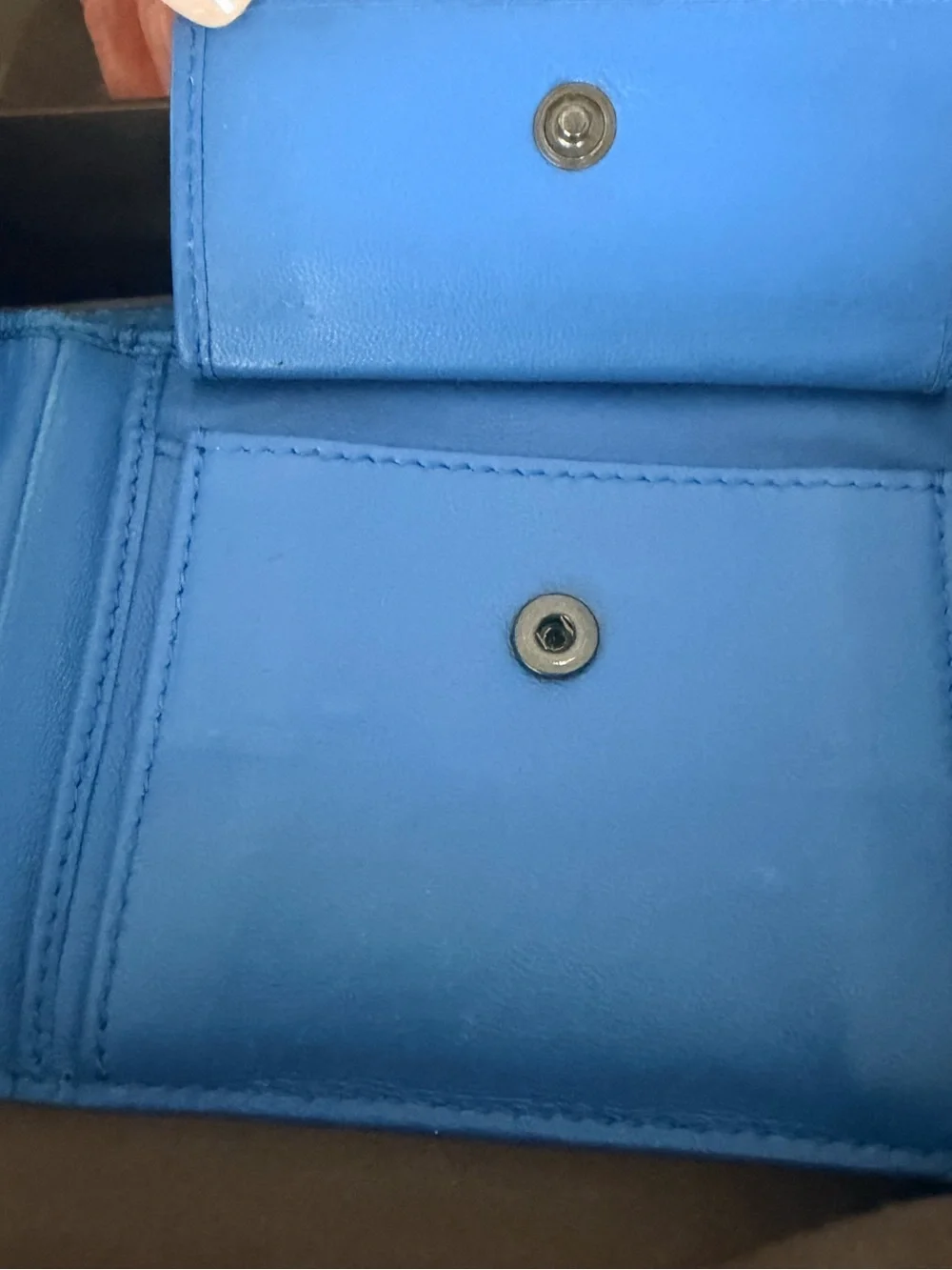 Bottega Veneta Blue Intrecciato Woven Leather Bifold Wallet - Full Inclusion